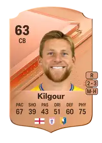 Alfie Kilgour Rare 63 Overall Rating