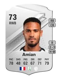 Kelvin Amian Rare 73 Overall Rating