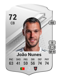 João Nunes Rare 72 Overall Rating