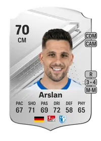 Ahmet Arslan Rare 70 Overall Rating