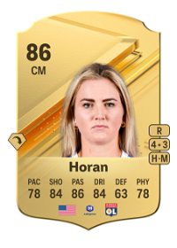 Lindsey Horan Rare 86 Overall Rating