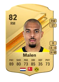 Donyell Malen Rare 82 Overall Rating