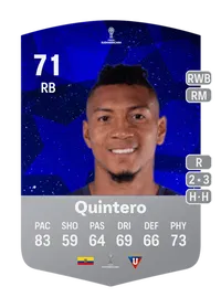 José Quintero CONMEBOL Sudamericana 71 Overall Rating