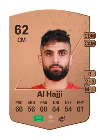 Alaa Al Hajji Common 62 Overall Rating