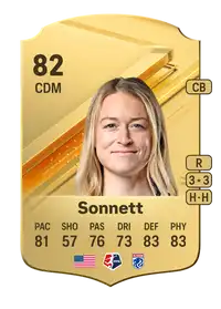 Emily Sonnett Rare 82 Overall Rating