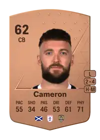 Kyle Cameron Common 62 Overall Rating