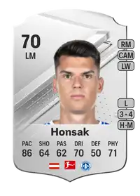 Mathias Honsak Rare 70 Overall Rating