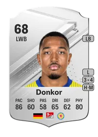 Anton Donkor Rare 68 Overall Rating