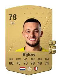 Justin Bijlow Common 78 Overall Rating