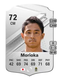 Ryota Morioka Rare 72 Overall Rating