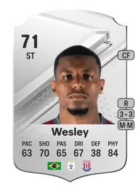 Wesley Rare 71 Overall Rating