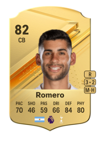 Cristian Romero Rare 82 Overall Rating
