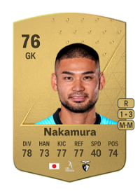 Kosuke Nakamura Common 76 Overall Rating