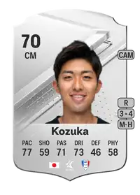 Kazuki Kozuka Rare 70 Overall Rating