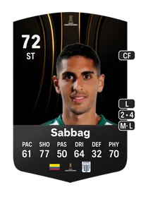 Pablo Sabbag CONMEBOL Libertadores 72 Overall Rating