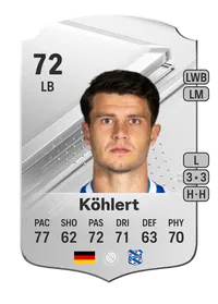 Mats Köhlert Rare 72 Overall Rating