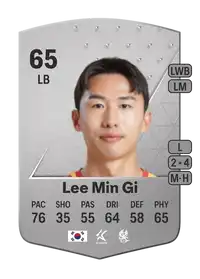 Lee Min Gi Common 65 Overall Rating