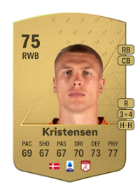 Rasmus Kristensen Common 75 Overall Rating