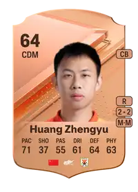 Huang Zhengyu Rare 64 Overall Rating