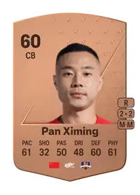 Pan Ximing Common 60 Overall Rating