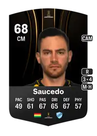 Fernando Saucedo CONMEBOL Libertadores 68 Overall Rating