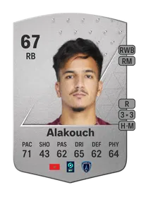 Sofiane Alakouch Common 67 Overall Rating