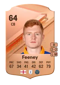 Morgan Feeney Rare 64 Overall Rating