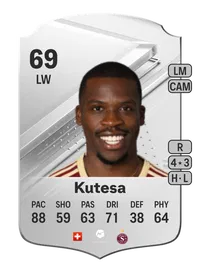 Dereck Kutesa Rare 69 Overall Rating