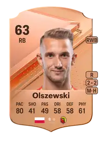 Paweł Olszewski Rare 63 Overall Rating