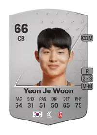 Yeon Je Woon Common 66 Overall Rating