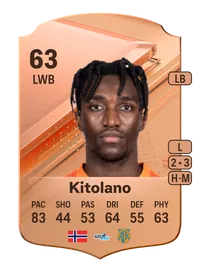 John Kitolano Rare 63 Overall Rating