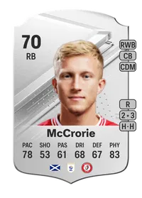 Ross McCrorie Rare 70 Overall Rating