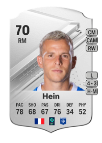 Gauthier Hein Rare 70 Overall Rating