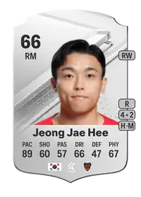 Jeong Jae Hee Rare 66 Overall Rating