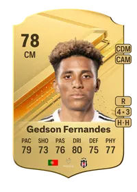 Gedson Fernandes Rare 78 Overall Rating