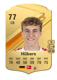 Timo Hübers Rare 77 Overall Rating