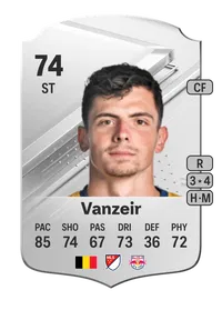 Dante Vanzeir Rare 74 Overall Rating