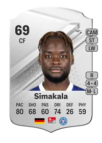 Ba-Muaka Simakala Rare 69 Overall Rating