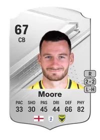 Elliott Moore Rare 67 Overall Rating