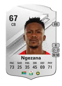 Siyabonga Ngezana Rare 67 Overall Rating