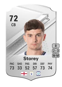 Jordan Storey Rare 72 Overall Rating