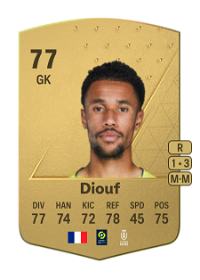 Yehvann Diouf Common 77 Overall Rating