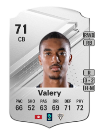 Yan Valery Rare 71 Overall Rating