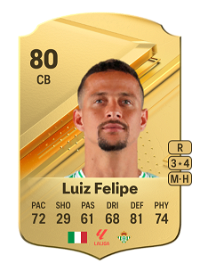 Luiz Felipe Rare 80 Overall Rating