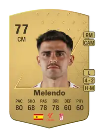 Melendo Common 77 Overall Rating