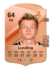 Kasper Lunding Rare 64 Overall Rating