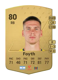 Juan Foyth Common 80 Overall Rating