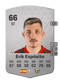 Erik Expósito Common 66 Overall Rating