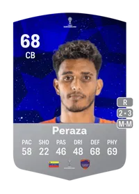 Edwin Peraza CONMEBOL Sudamericana 68 Overall Rating