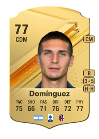 Nicolás Domínguez Rare 77 Overall Rating
